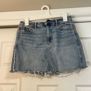American eagle denim mini skirt